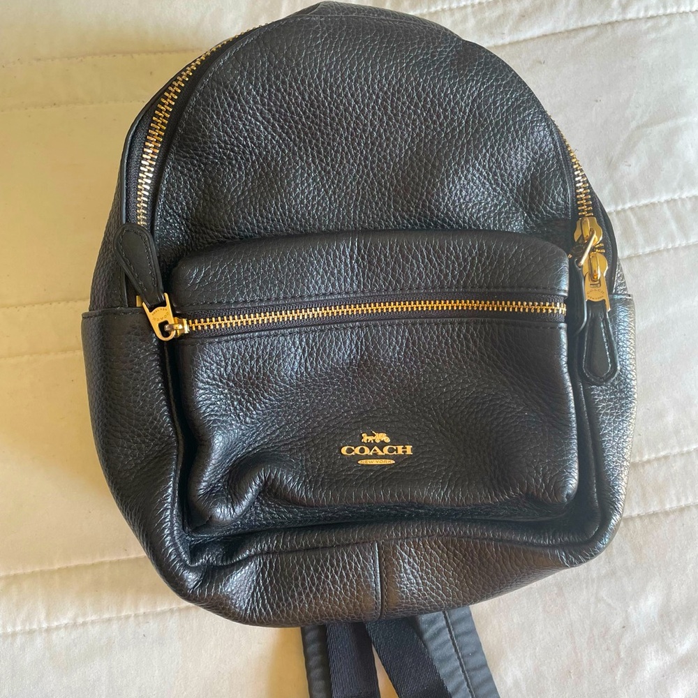 Black coach backpack